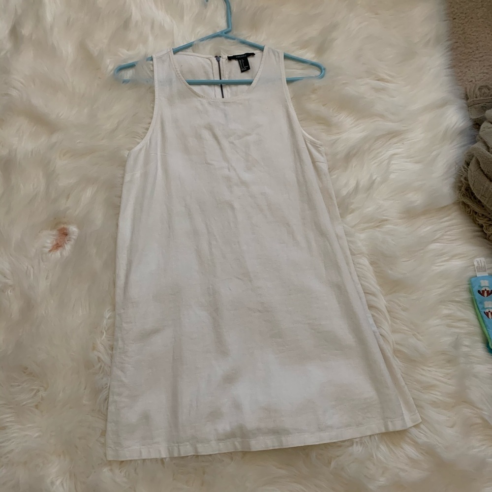 Forever 21 white flow dress